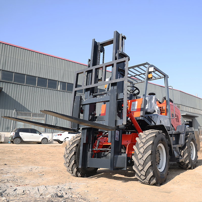 Forklift, 3 tons diesel, brand new off-road forklift, four-wheel drive, 5 tons, multi-functional, 10 tons, four-wheel hydraulic lifting