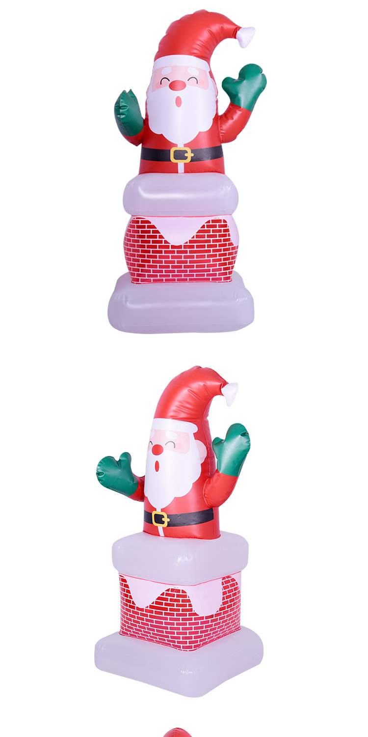 Cross border exclusive Christmas decorations, activity venues, props, Santa Claus climbing chimneys, festive lighting decoration