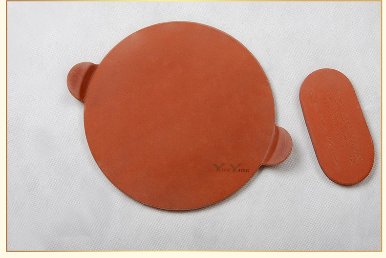 Cordierite pizza baking stone kaolin temperature resistant plate oven oven baking pan round pizza slate with handle