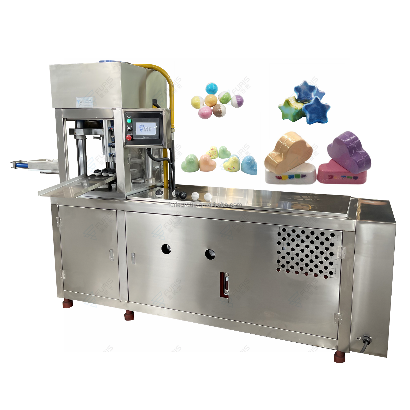 Furuisi FRS-590 Bath Salt Ball Fully Automatic Heat Shrinkage Packaging Machine Heat Shrinkage Film Labeling Machine Shrinkage Machine