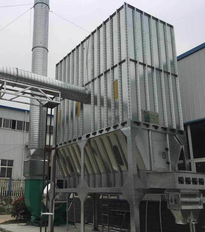 Manufacturer of industrial waste gas treatment equipment for dust treatment in pulse bag dust collector workshop