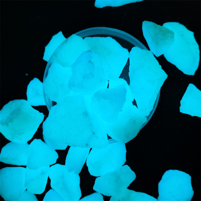 Supply of luminescent stones for landscaping, fluorescent stones for fish tank landscaping, and luminous stones for nighttime use