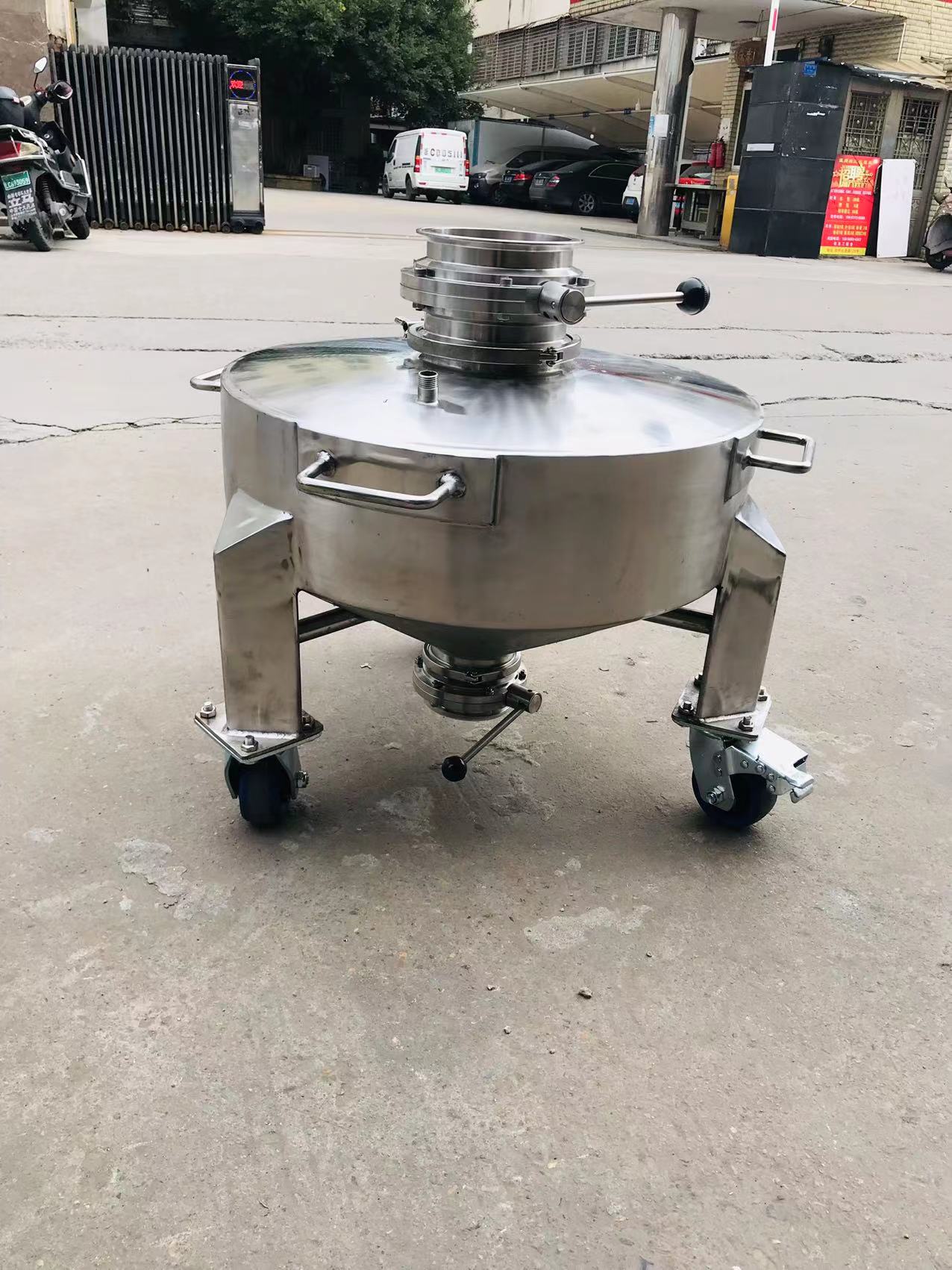 Juyu storage tank material bucket 7.5L stainless steel electric eye hopper, particle conveying accessories manufacturer's primary source of goods