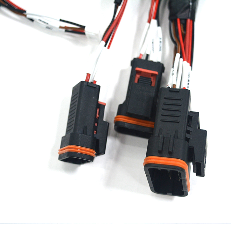 New energy low-speed vehicle harness ES23-PN socket shielded twisted pair heating lithium battery multi head harness assembly