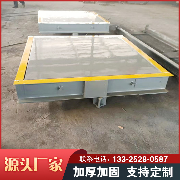 All steel weighing platform with thickened steel plate subjected to uniform force on the ground, weighing 10 meters and 150 tons. Customized by Duolaitu