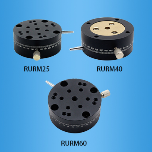 Ruiyu - Manual rotary table - Large angle coarse adjustment and small angle precision adjustment - Thread pair drive