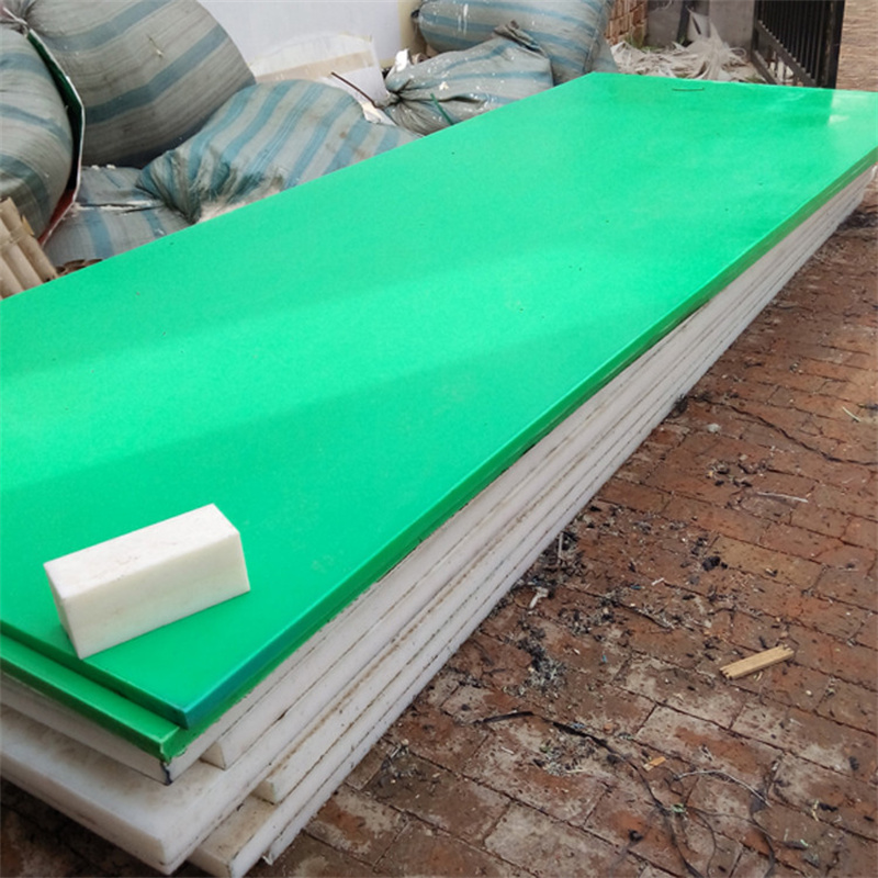 Installation and processing of white PE board, high-density polyethylene board, HDPE coal bunker lining board