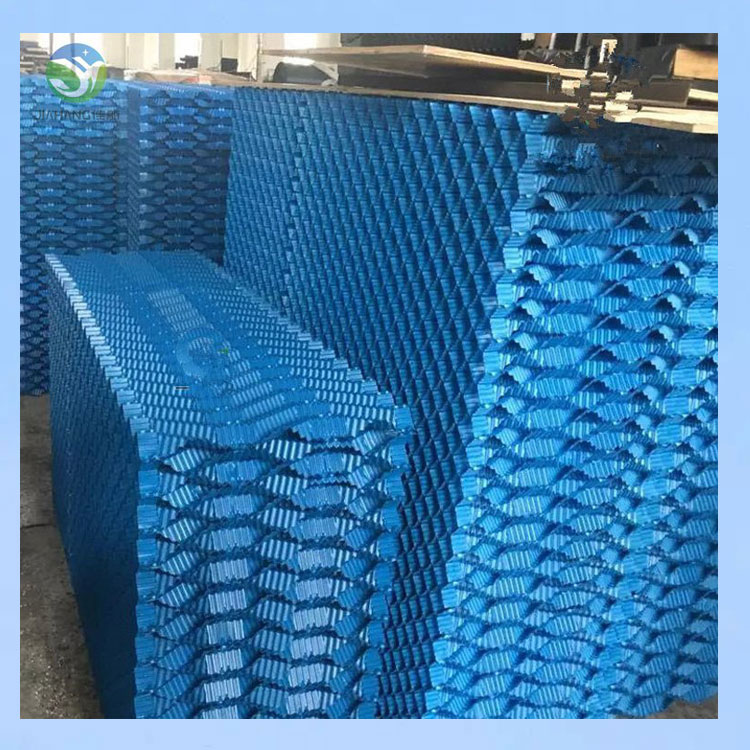 Circular cooling tower filler Jiahang S-wave oblique wave blue cooling tower water collector