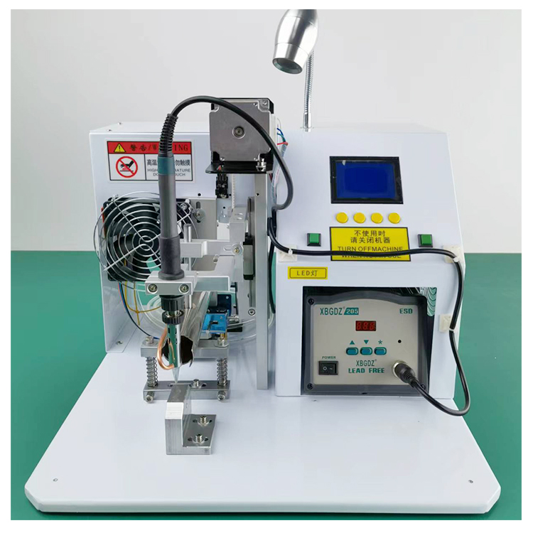 Xinrisheng semi-automatic soldering machine high current plug switch welding aviation plug