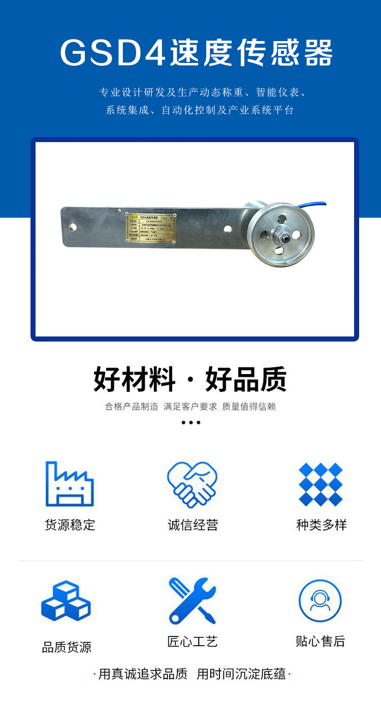 Wanli Mining Belt Scale Speed Sensor GSD4 Accurate Measurement of Return Belt Speed Data