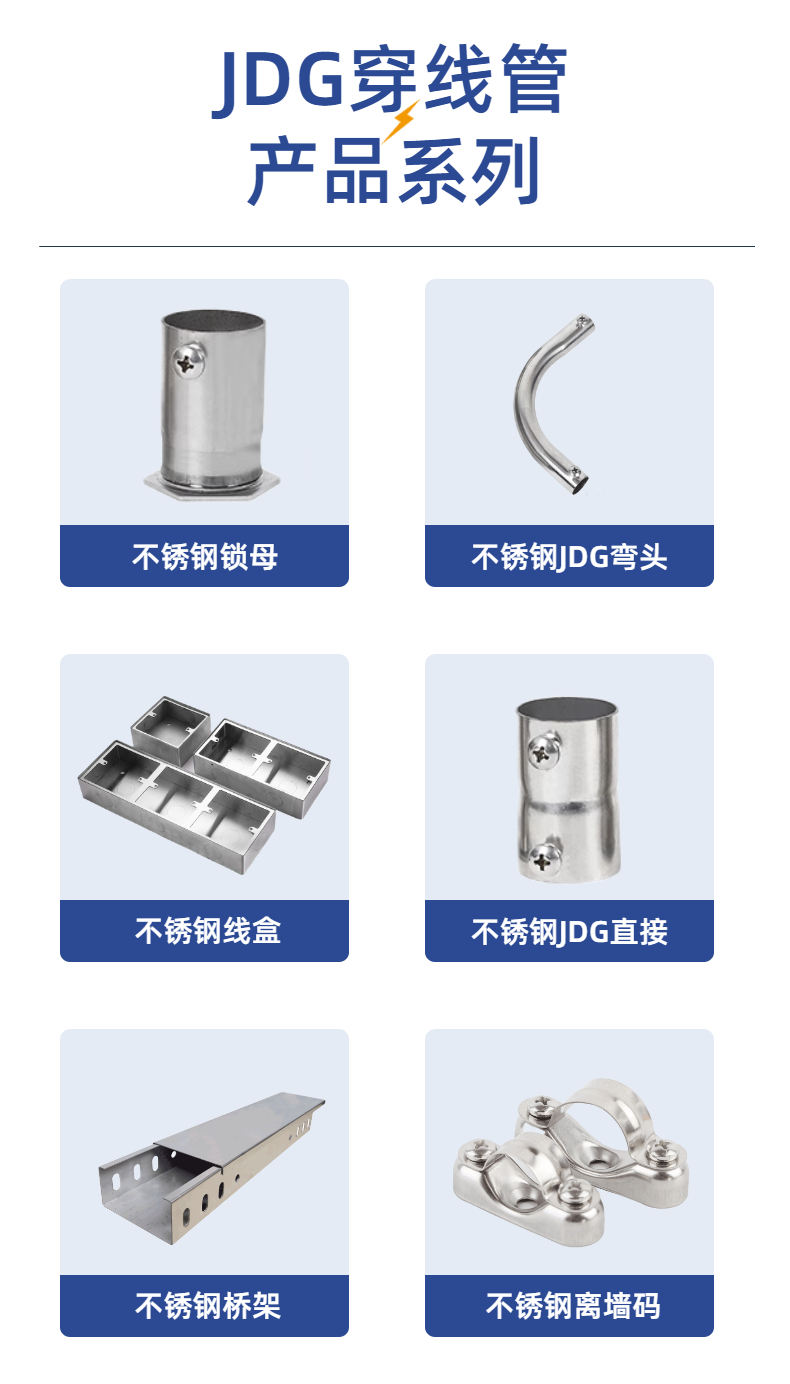 Xinzhengjie stainless steel cup comb 304 lock nut inner wire box connected to lock buckle wire pipe fittings