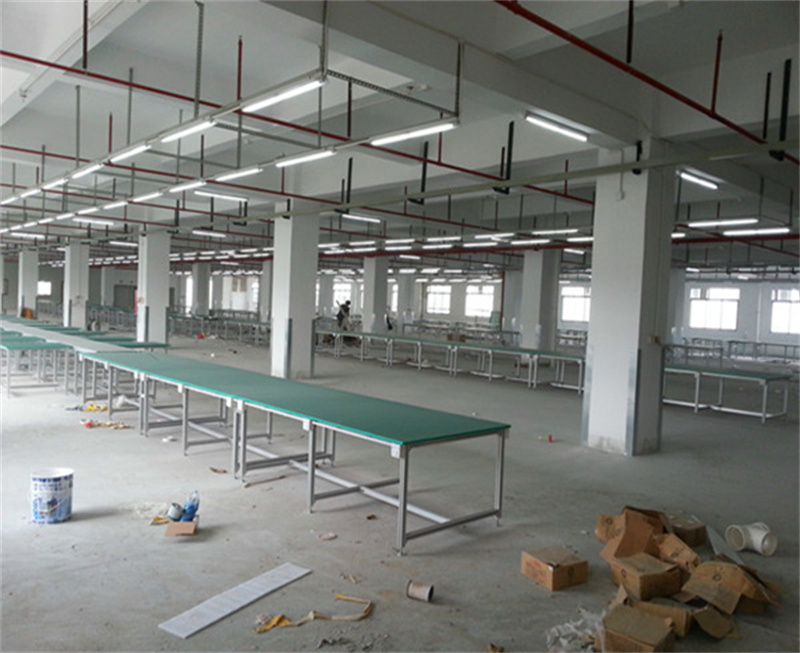 Xingchuang workshop automation conveyor belt equipment workshop assembly production green PVC belt assembly line