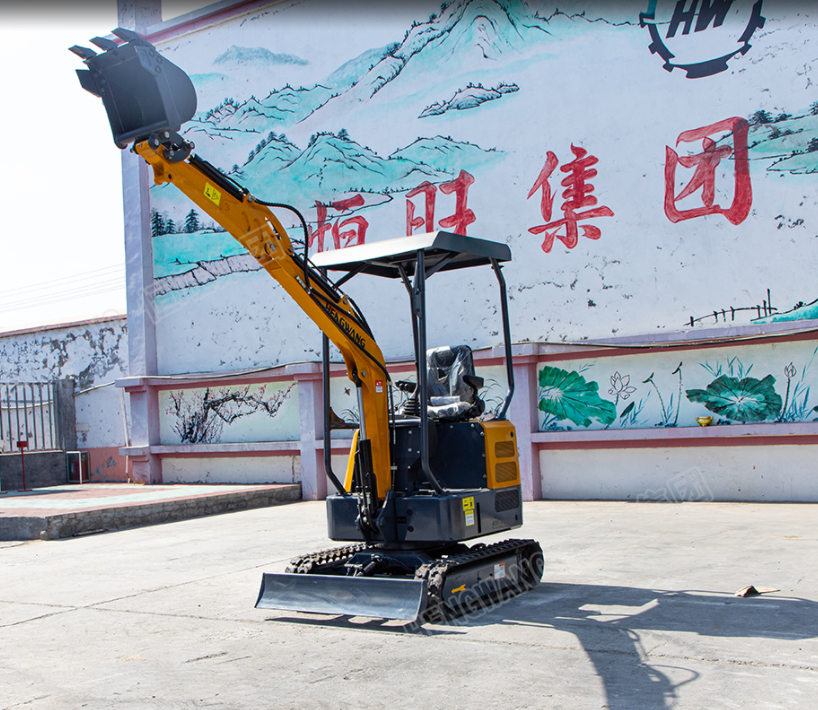 Small excavator, multifunctional small hook machine for orchard engineering, 1 ton excavator capable of climbing slopes and crushing