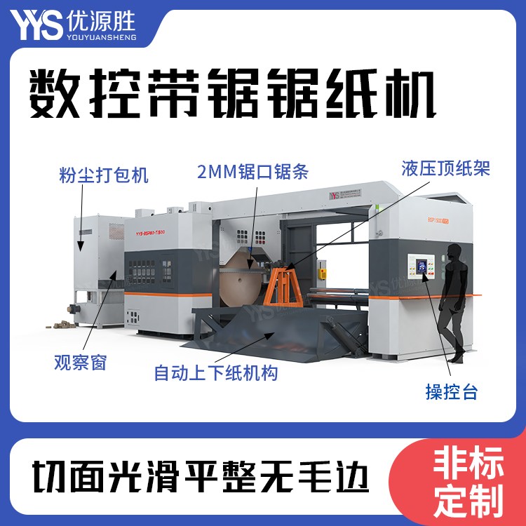 原紙切割機、數控切紙機、帶鋸切紙機、鋸紙機、紙卷切割機