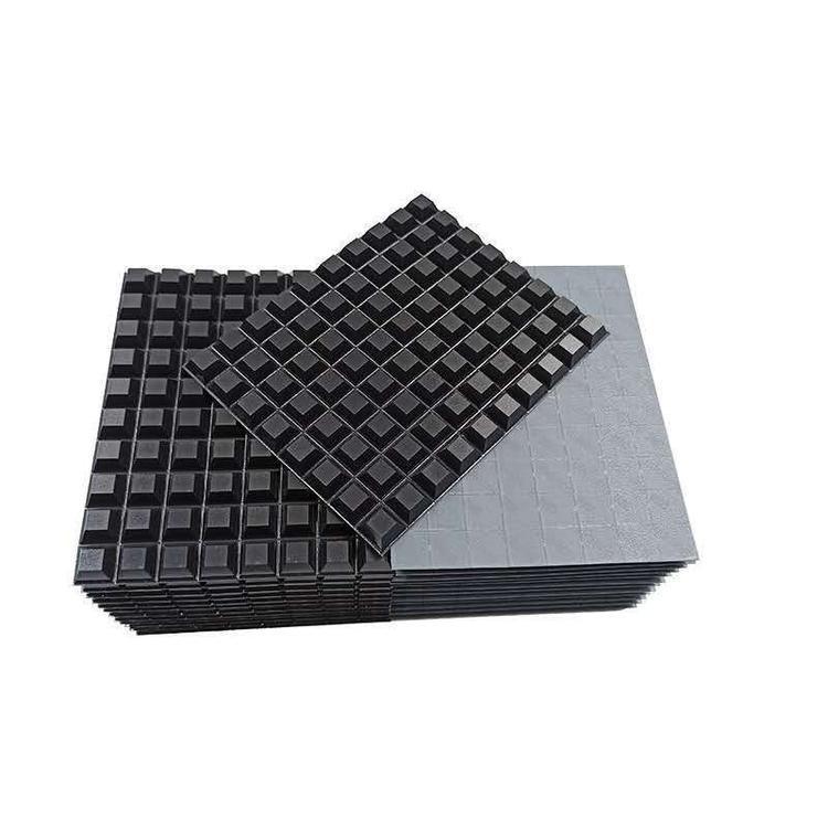 3MSJ5018 black block shockproof protective foot pad, rubber fastener, furniture protective rubber pad