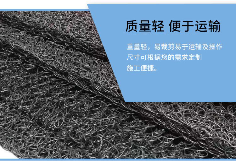 On demand production of low-temperature resistant and constant expansion 15mm polypropylene road drainage geotextile mat seepage drainage sheet material