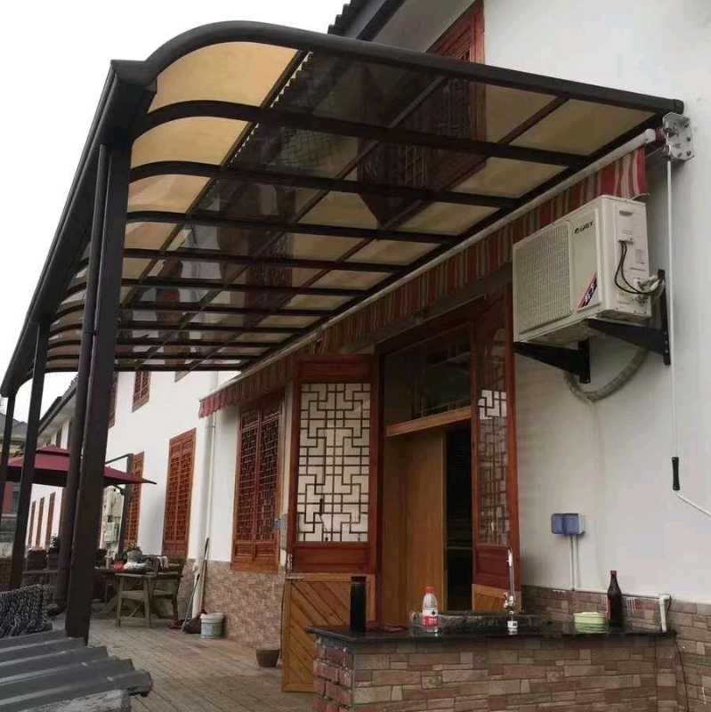 Aluminum alloy canopy, outdoor rainproof balcony, household rural courtyard eaves, sunlight shed, rooftop, small courtyard, roof shading