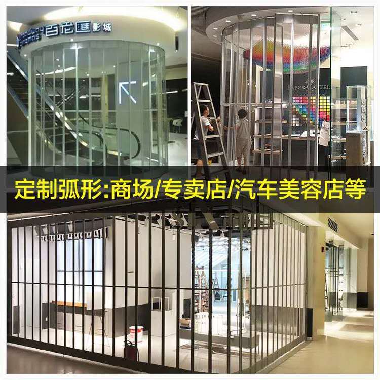 Batch shop simple door wholesale transparent crystal door Mingxuan aluminum alloy sliding folding door manufacturer