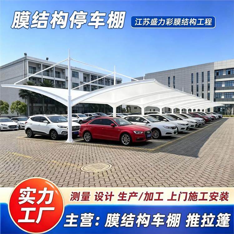 上门测量 膜结构景区景观棚 盛力彩 源头工厂 减少内饰开裂