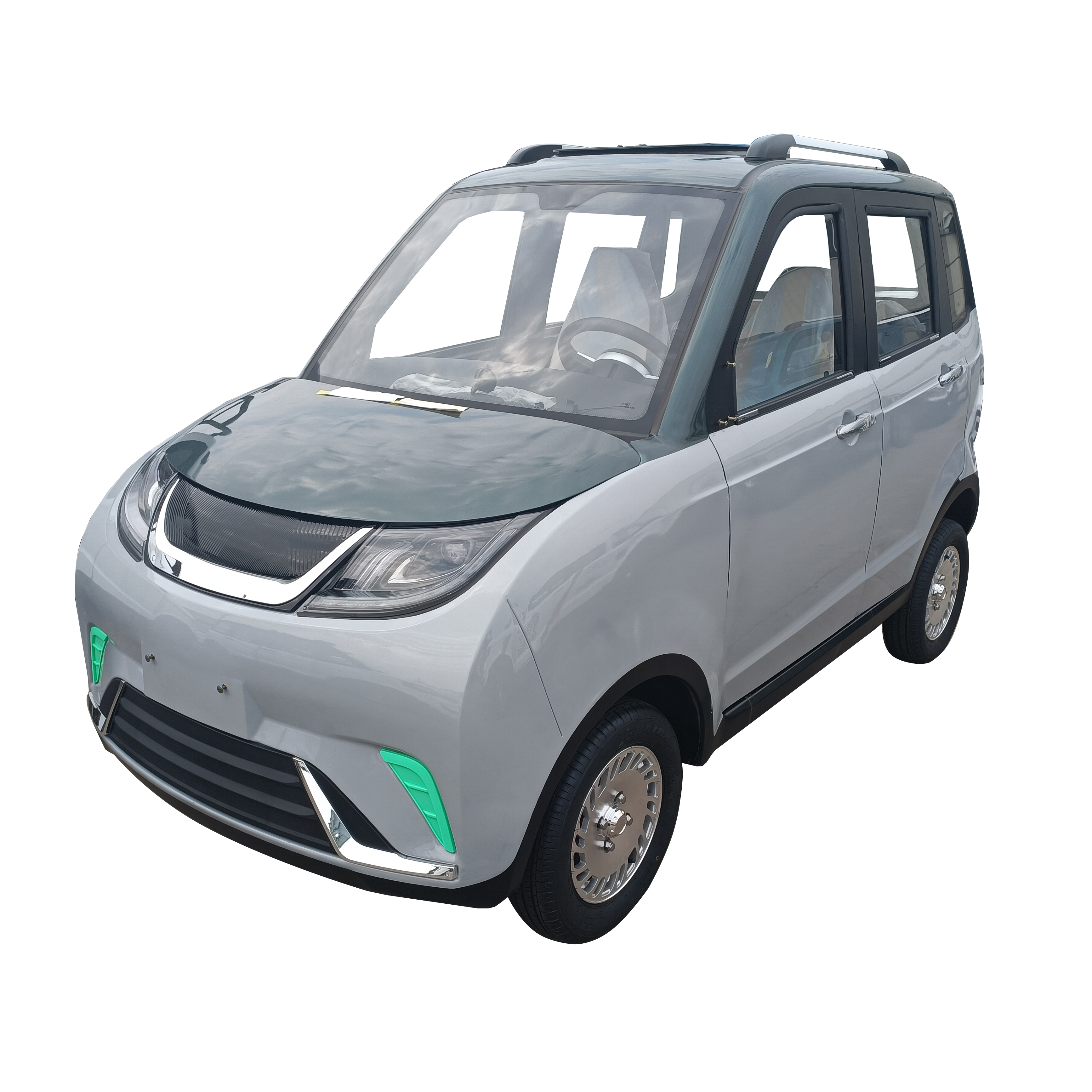 Suke New Energy Dolphin Electric Four Wheel Car, Home Adult Women's New Battery Car, Dual Purpose Fuel and Electric Vehicle