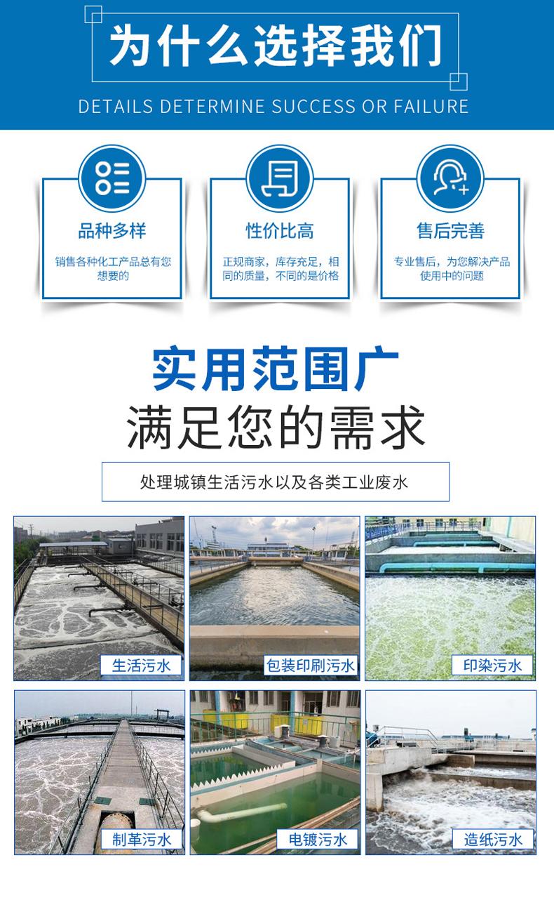 Coagulation removal of COD, ammonia nitrogen, and COD removal agent for wastewater treatment of white crystalline particles Haoda