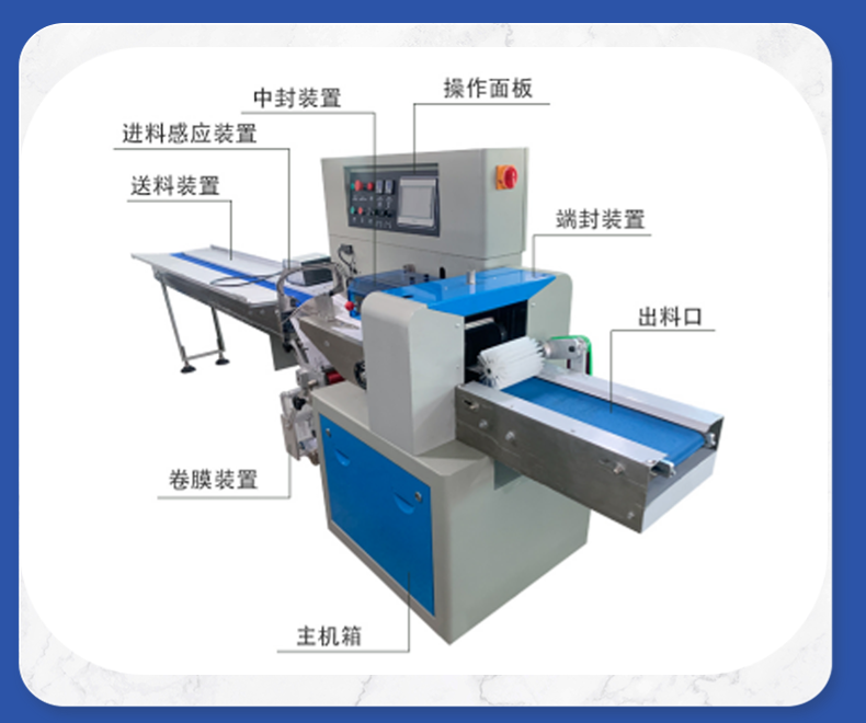 Multi functional pillow packing machine with tray large Rolls of dried bean milk creams sealer Luosifen ingredient packing machine