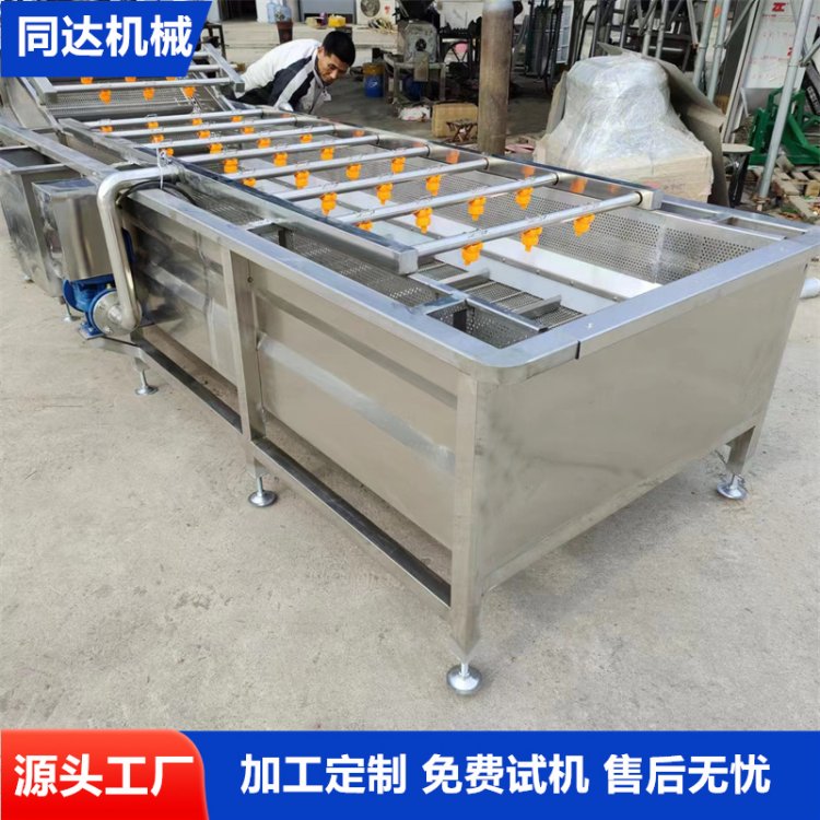 商用蔬菜水果气泡清洗机 荔枝龙眼清洗风干流水线 雪梨苹果清洗设备