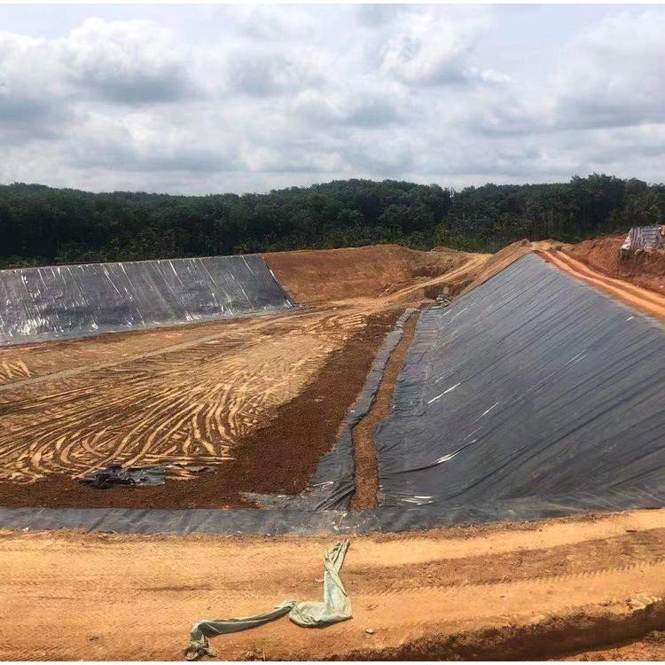 Mining reinforced black film lotus root pond aquaculture film Polyethylene geomembrane suitable for artificial lakes in landfill sites