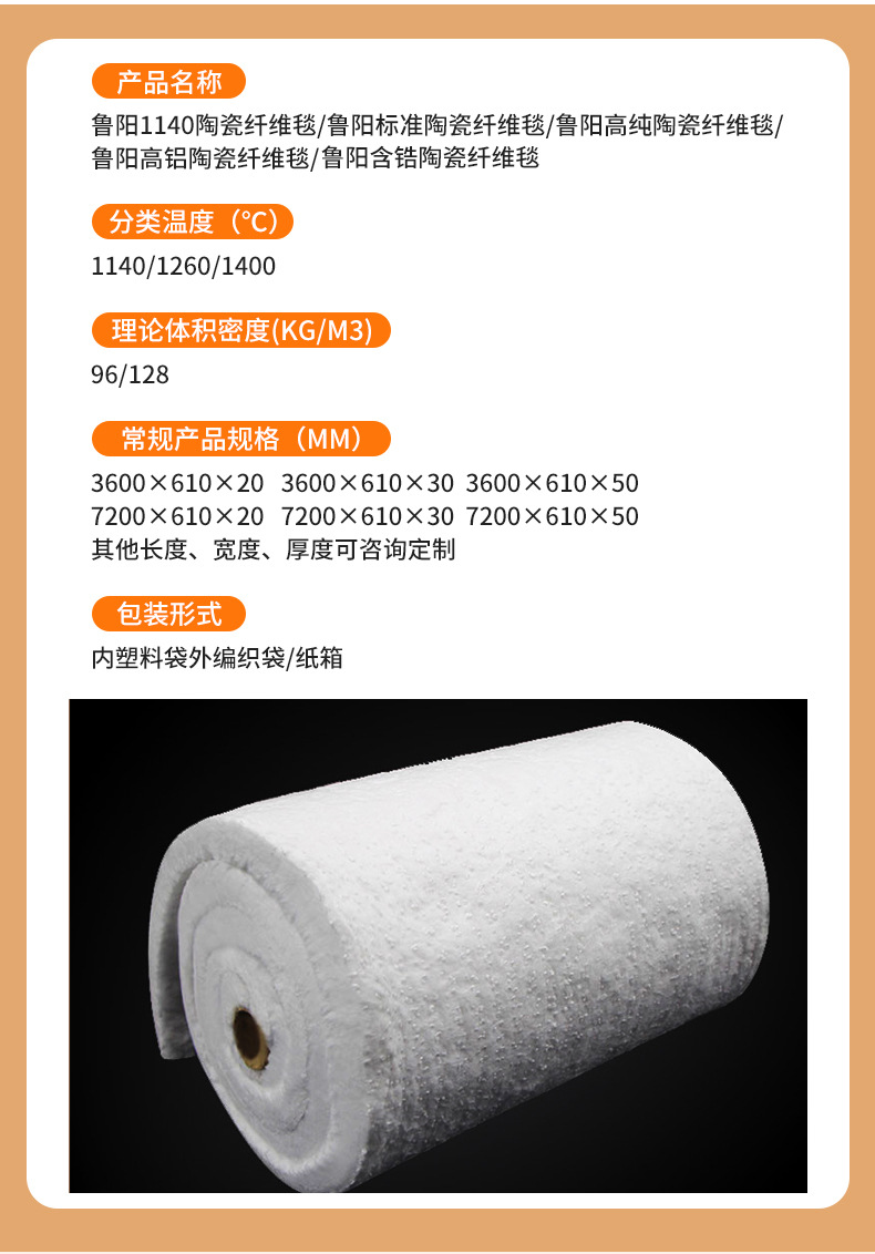 Aluminum silicate blanket , ceramic fiber blanket for thermal insulation fire resistance and thermal insulation