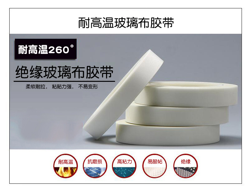 Special heat-resistant and high-strength insulation protection tape for high-temperature glass cloth motor machines