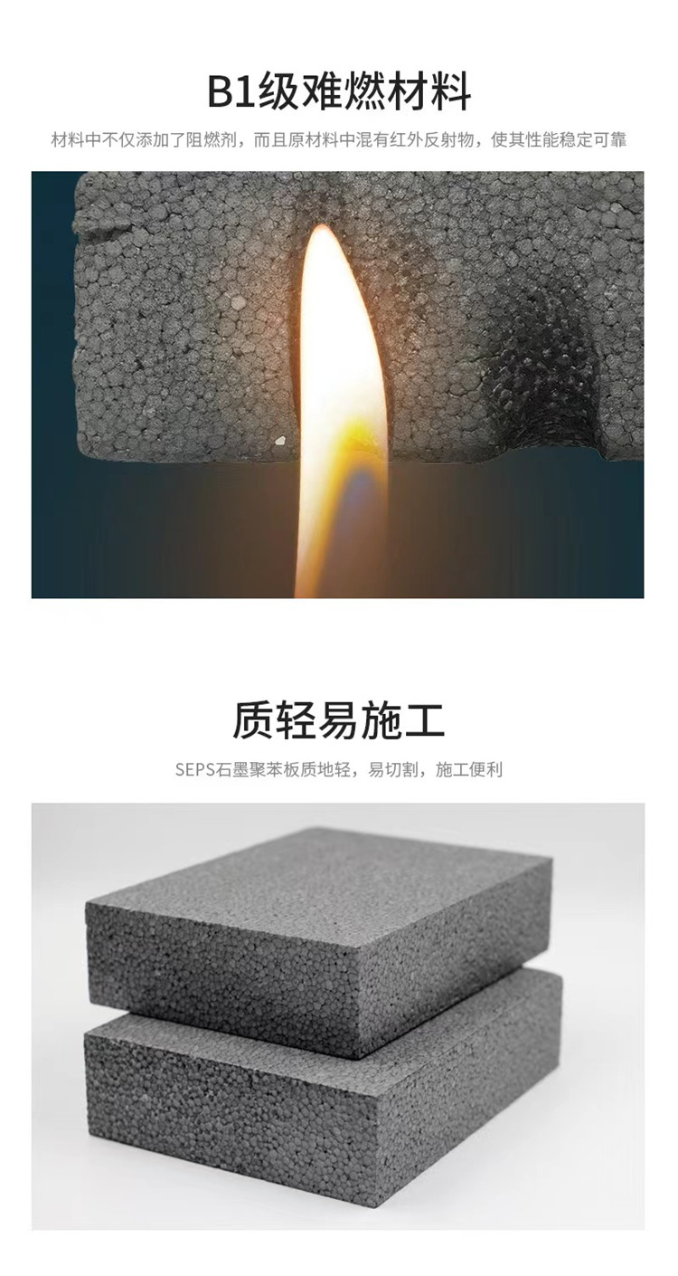 Xiangsen Graphite Polystyrene Board for External Wall Use: Graphite Polystyrene Insulation Board, Hydrophobic Insulation, Sufficient Supply of Goods