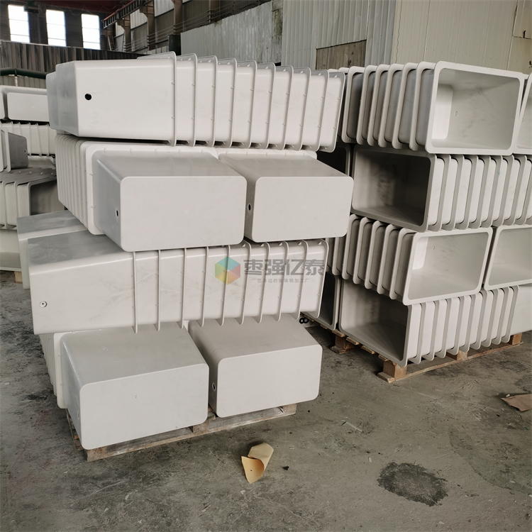 Yitai FRP flowerpot rectangular Viaduct greening 600 * 350 * 400mm wall thickness 3mm