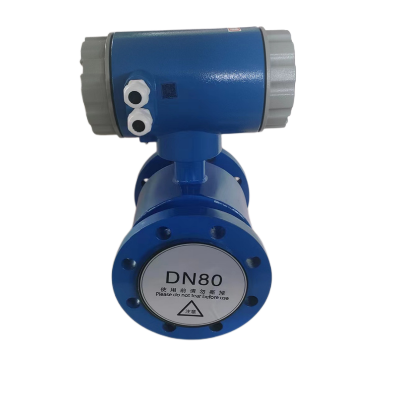 Domestic water electronic flow meter for water renovation project, integrated clean water electromagnetic flow meter