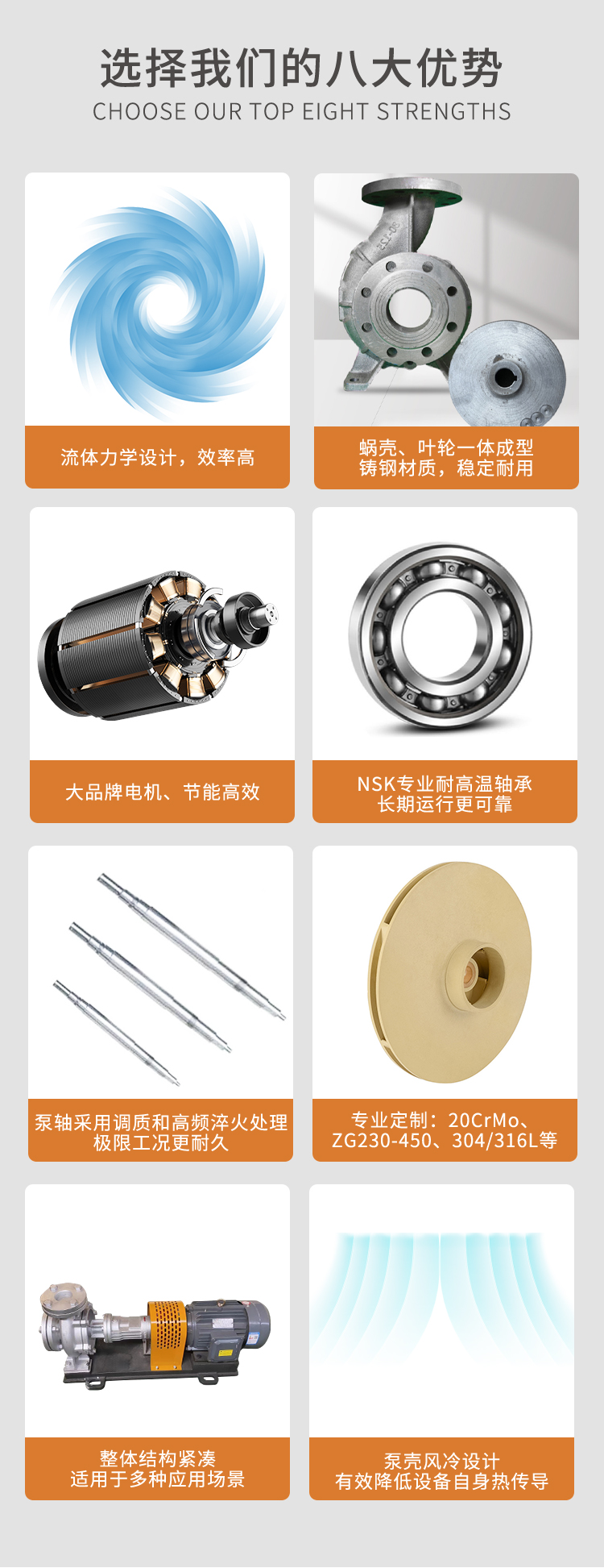 SRY high-temperature heat transfer oil pump air-cooled centrifugal hot oil pump high-temperature resistant oil pump boiler circulating hot oil