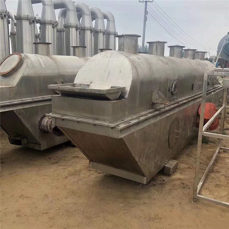 Used vibrating fluidized bed dryer for granules, drying machine, stainless steel continuous type