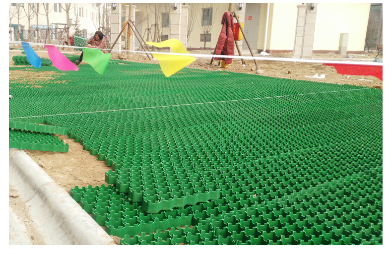 HDPE plastic grass planting grid fire passage parking lot landscaping grass planting brick, cold and heat resistant reinforced type