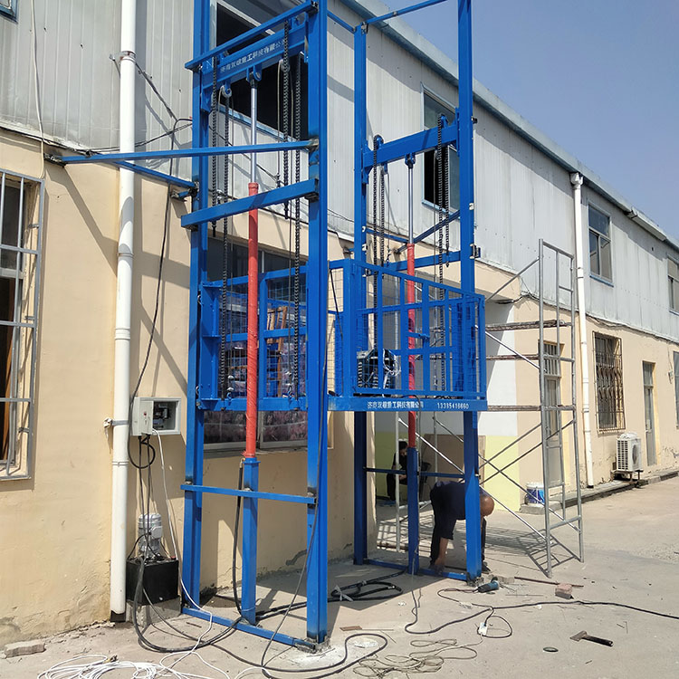 Elevator, cargo elevator, hydraulic lifting platform, guide rail type elevator, factory building, industrial cargo elevator, cargo electric elevator