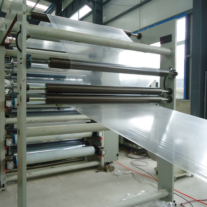 Embossed Film Production Line Modern Precision Sanitary Products Packaging Film Production Equipment