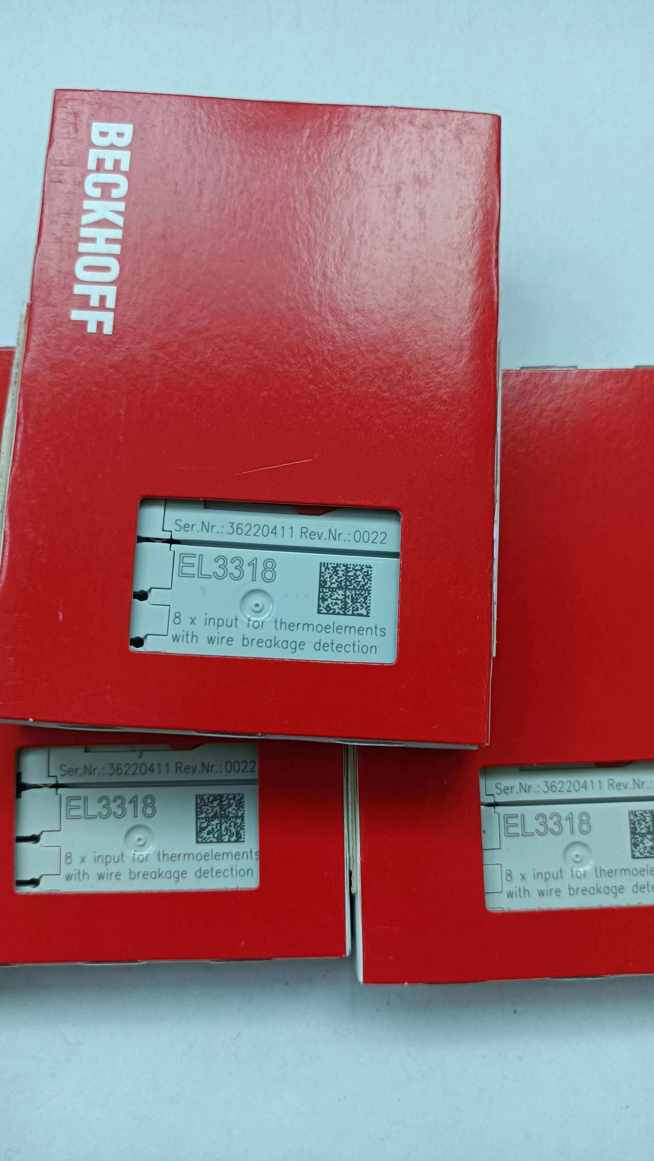 BECKHOFF倍福EL3318 HD EtherCAT端子模块，8通道热电偶输入 产品关键词:倍福el3318模块的;倍福el3318模块