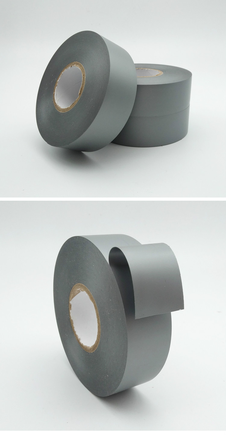 Grey pipeline electrical tape PVC insulation tape winding repair pipeline leakage material 0.26 thick