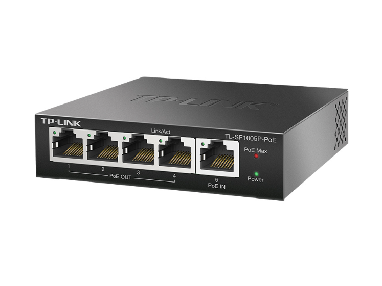 TP-LINK/Pu Lian POE power switch TL-SF1005P-PoE provides 5 adaptive RJ45 ports