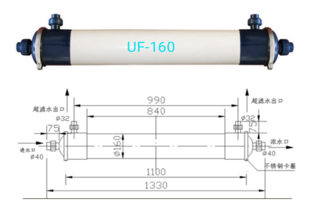 Hollow fiber membrane, ultrafiltration membrane components, external pressure ultrafiltration membrane, column ultrafiltration