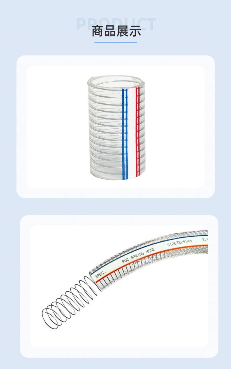 High temperature resistant PVC steel wire reinforced hose, avant-garde plastic drainage corrugated hose, welcome to call