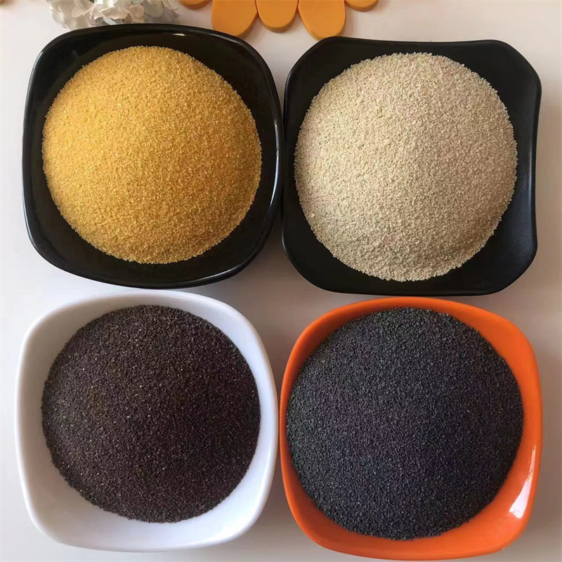 Changsen produces colored sand with 10-120 mesh real stone paint, epoxy floor dyeing sand, sintered sand