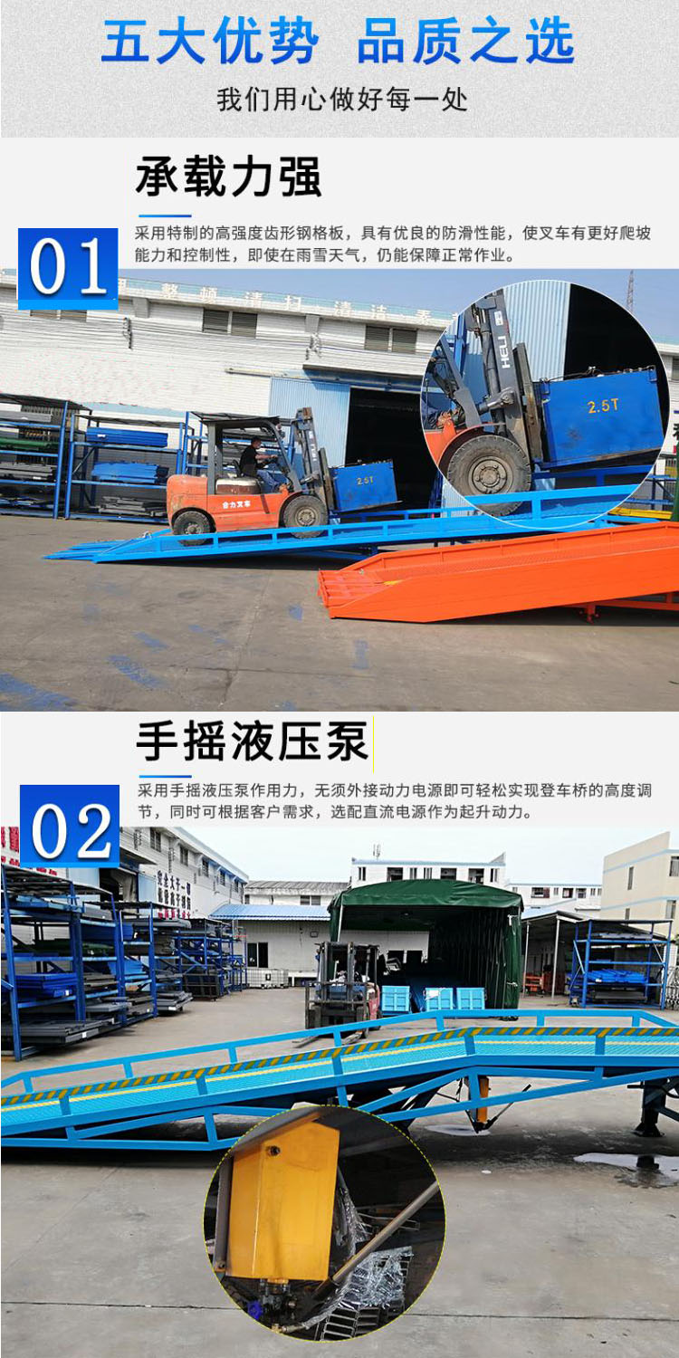 Yingda Mobile Hydraulic Boarding Bridge with Large Load Capacity, Stability, and Flexibility in Good Running