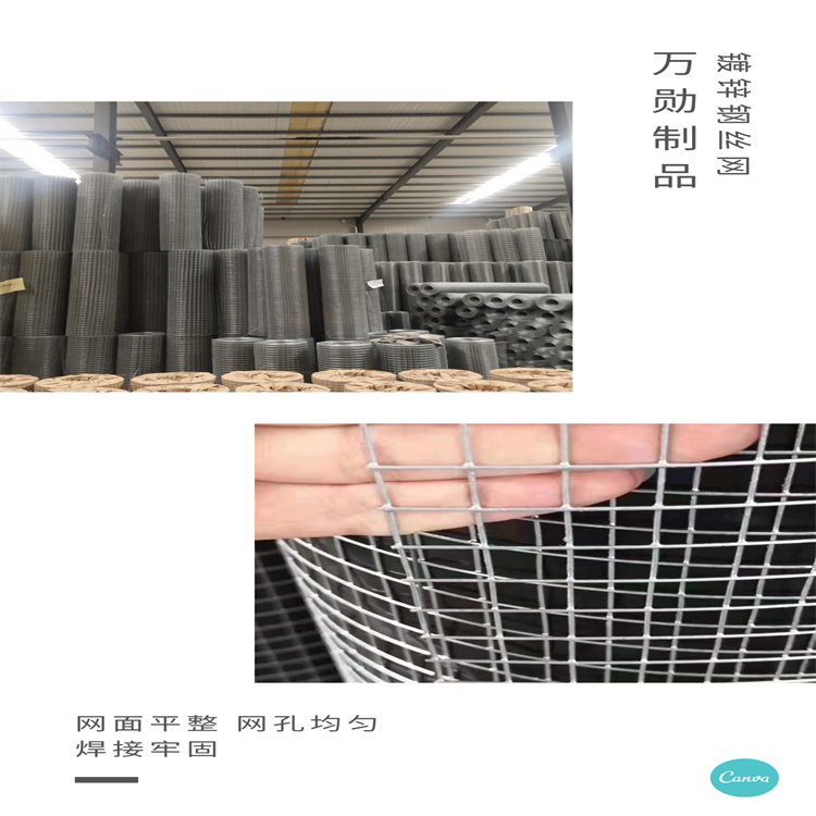 Engineering construction side welding steel wire mesh wall crack prevention mesh galvanized welding mesh Wanxun support customization