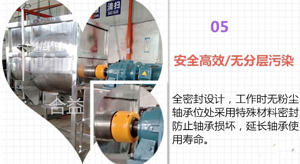 Heyi Plastic Heating Mixer Powder Horizontal Test Mixer Mixer 500 kg