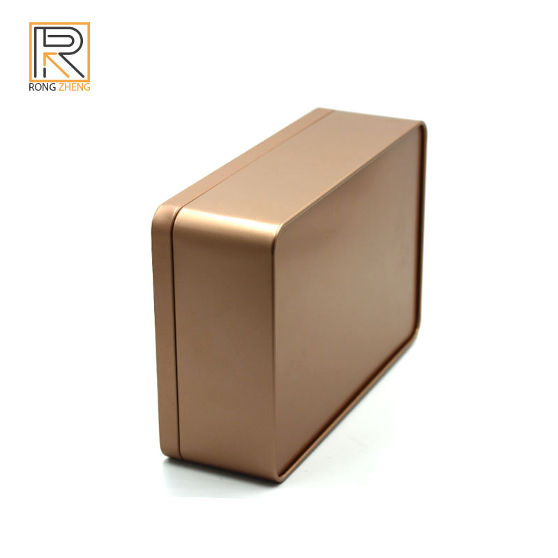 Rectangle inner stopper tin box Candy biscuit food packaging box Cosmetic drug packaging