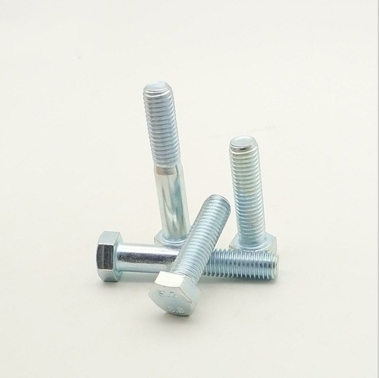 High quality stainless steel 304/316 hexagonal bolt M5 M6 with white zinc plated outer hexagon bolt