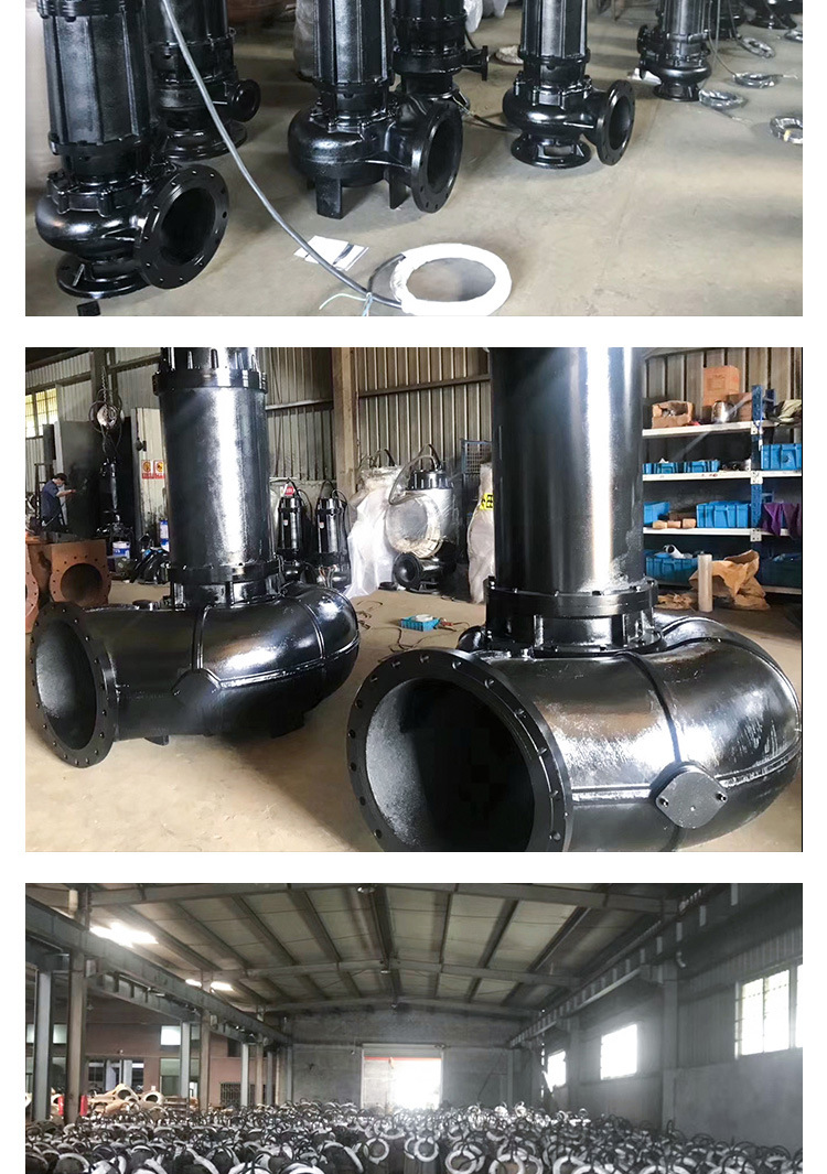 Manufacturer's stock 380v submersible sewage pump QW non clogging vertical sewage pump mobile sludge pump Submersible pump